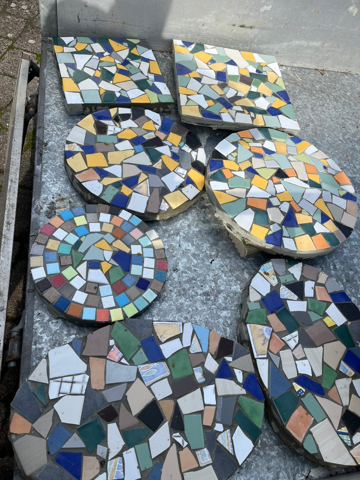 trapstenen gazon of keien pad, Tuin en Terras, Ophalen, Zo goed als nieuw, Overige materialen