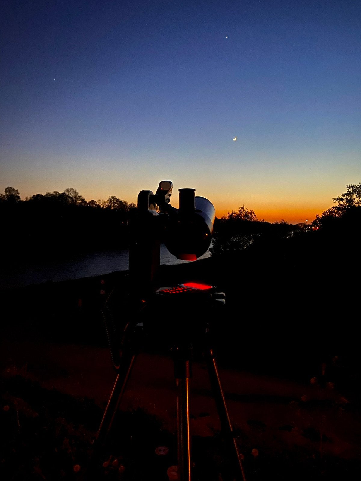 Telescoop, Audio, Tv en Foto, Optische apparatuur | Telescopen, Ophalen, 80 tot 200 mm, Met statief, Spiegeltelescoop (reflector)
