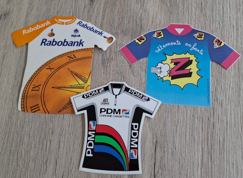 Lot stickers : wielrennen wielertruitjes Rabobank PDM Z, Ophalen of Verzenden, Zo goed als nieuw, Sport