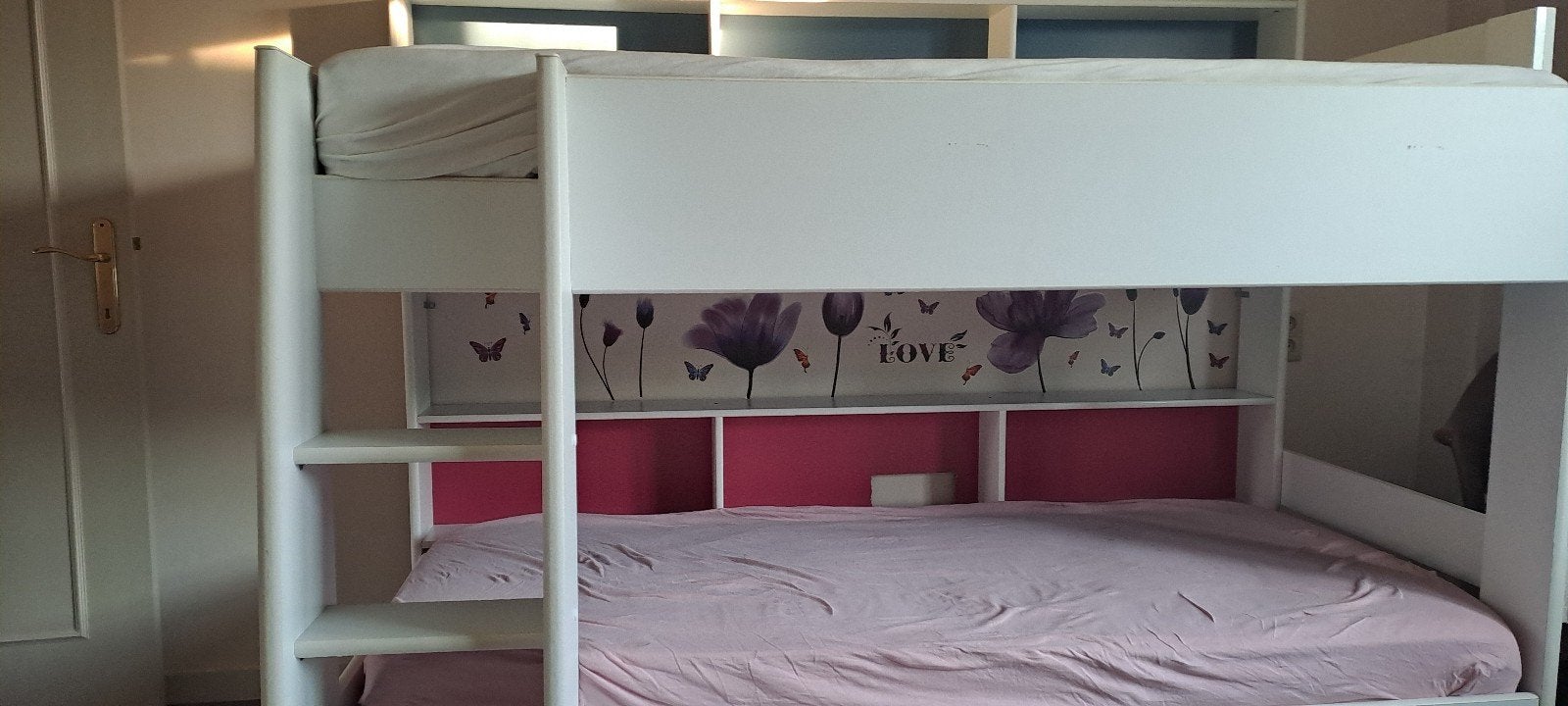 Wit stapelbed voor kinderen, Ophalen