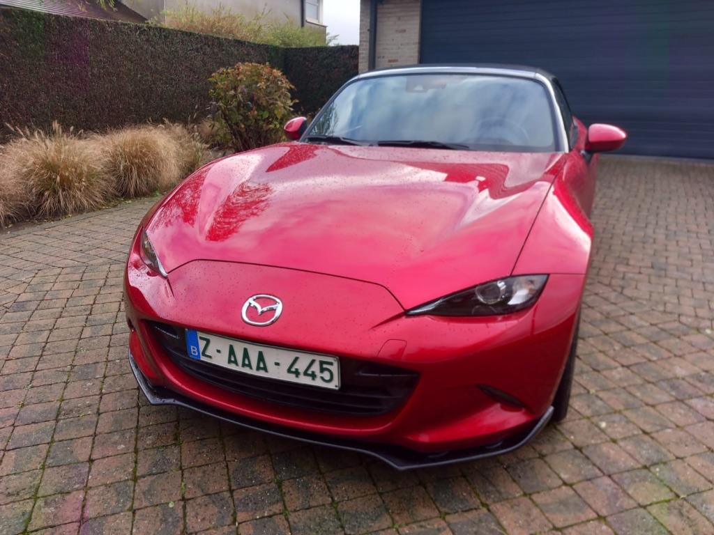 Mazda MX5 1.5 SKYACTIV cabrio navi/leder/sportuitlaat, Auto's, Mazda, Bedrijf, Te koop, MX-5, ABS, Achteruitrijcamera, Airbags