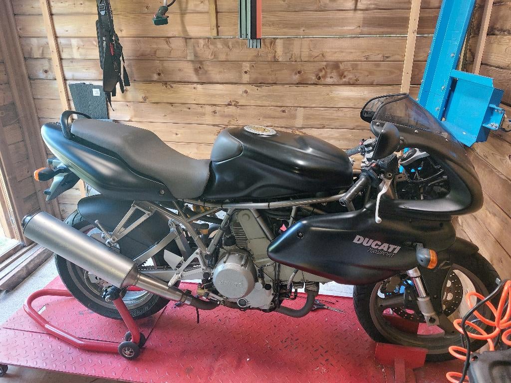 Ducati 750 sport nuda mat zwart 2002, 750 cc, 2 cilinders, Motorrijbewijs A, Gebruikt