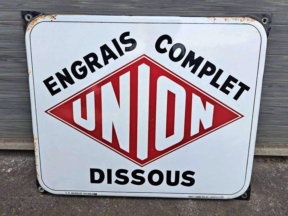 plaque emaille union, Verzamelen, Ophalen of Verzenden