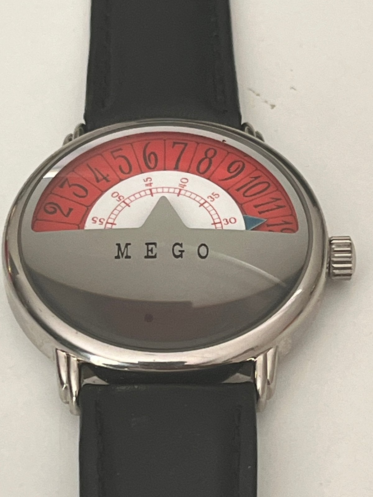 MEGO vintage horloge, Montre-bracelet, Autres marques, Enlèvement ou Envoi, Acier