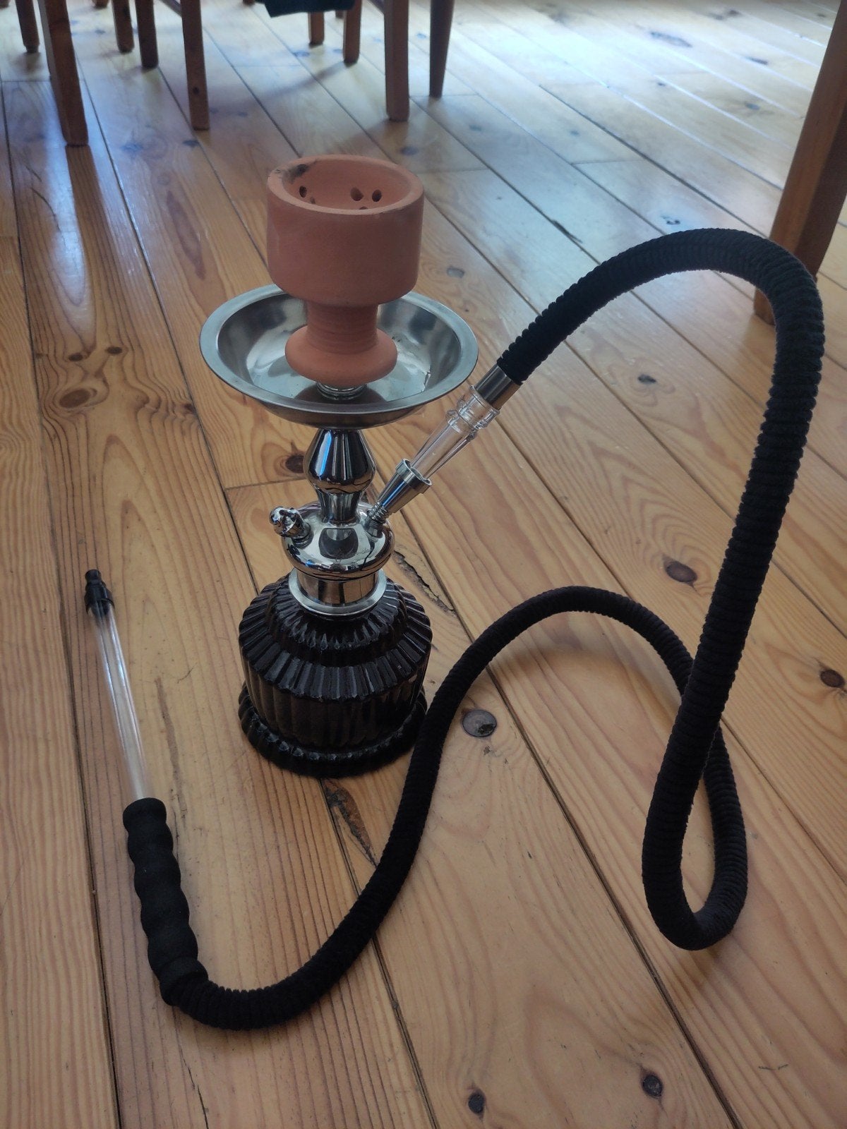 shisha, Ophalen, (Water)pijp