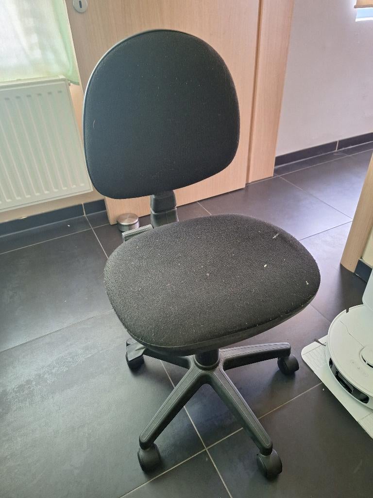 Chaise de bureau, Ophalen, Gebruikt, Zwart, Bureaustoel