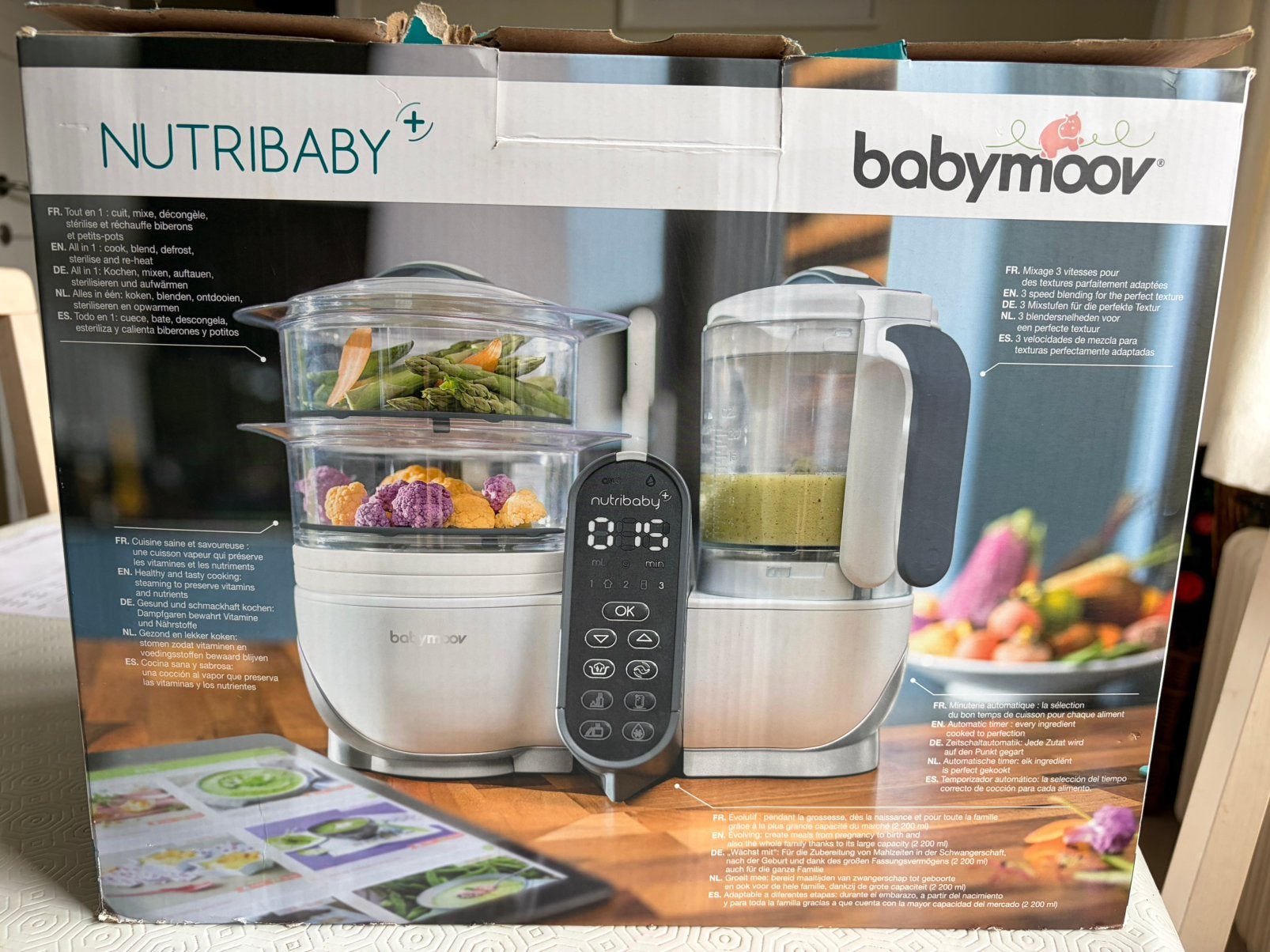 Babymoov Nutribaby+, Enfants & Bébés, Automatique, Enlèvement ou Envoi, Comme neuf, Préparateur de repas pour bébé