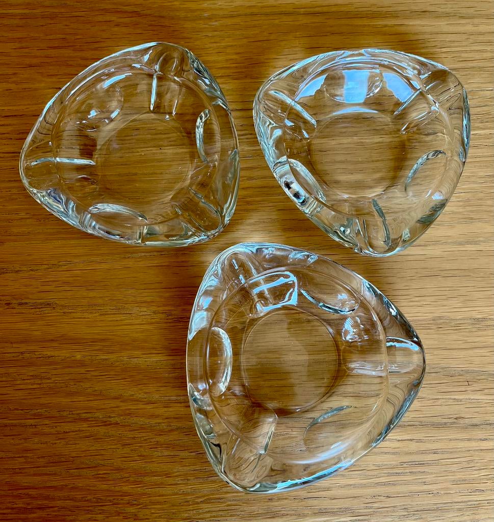 12 glazen asbakken 13 cm, Ophalen, Nieuw