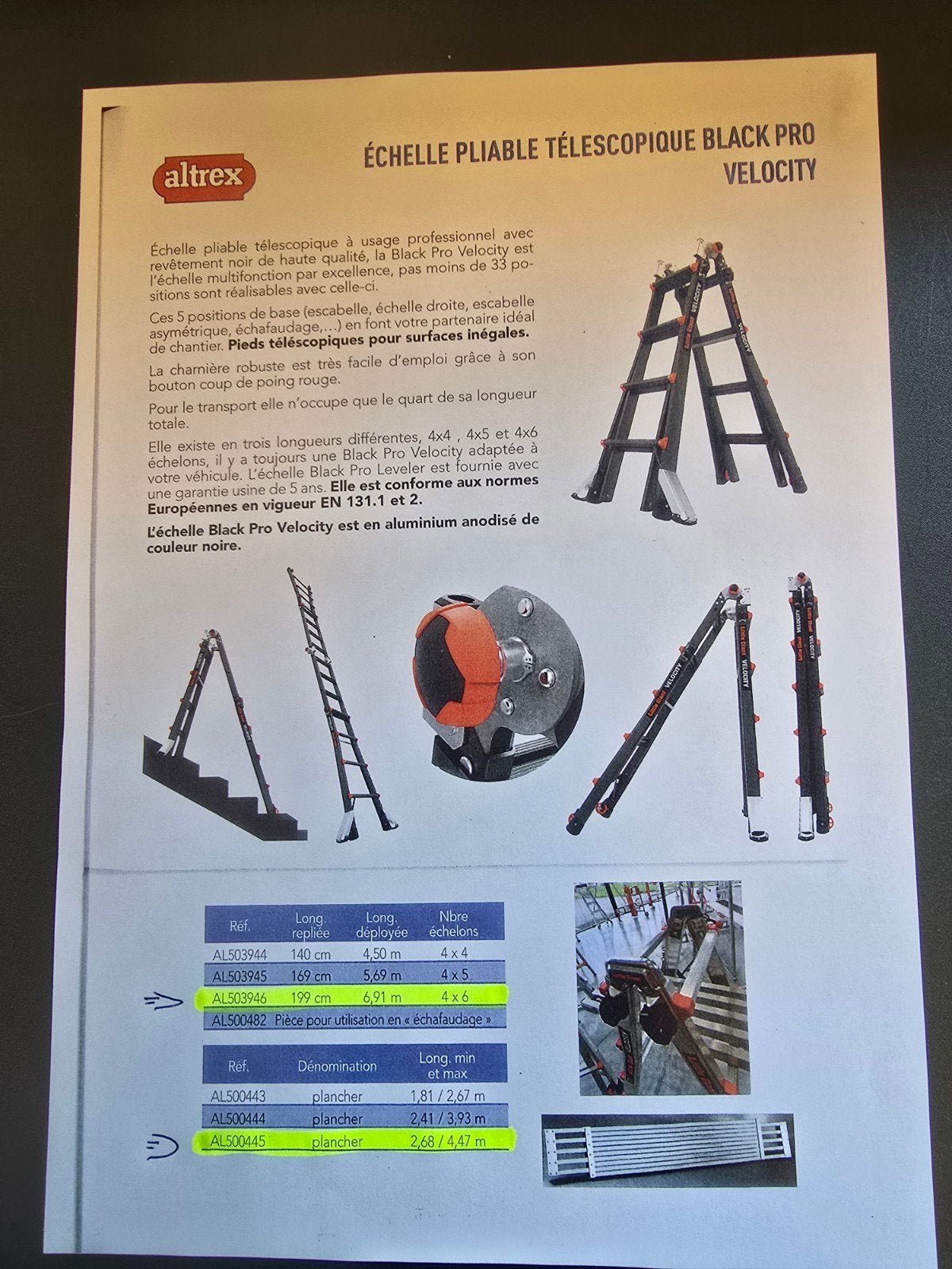 Échelle Pro, Bricolage & Construction, Enlèvement, Neuf, Échelle, 4 mètres ou plus