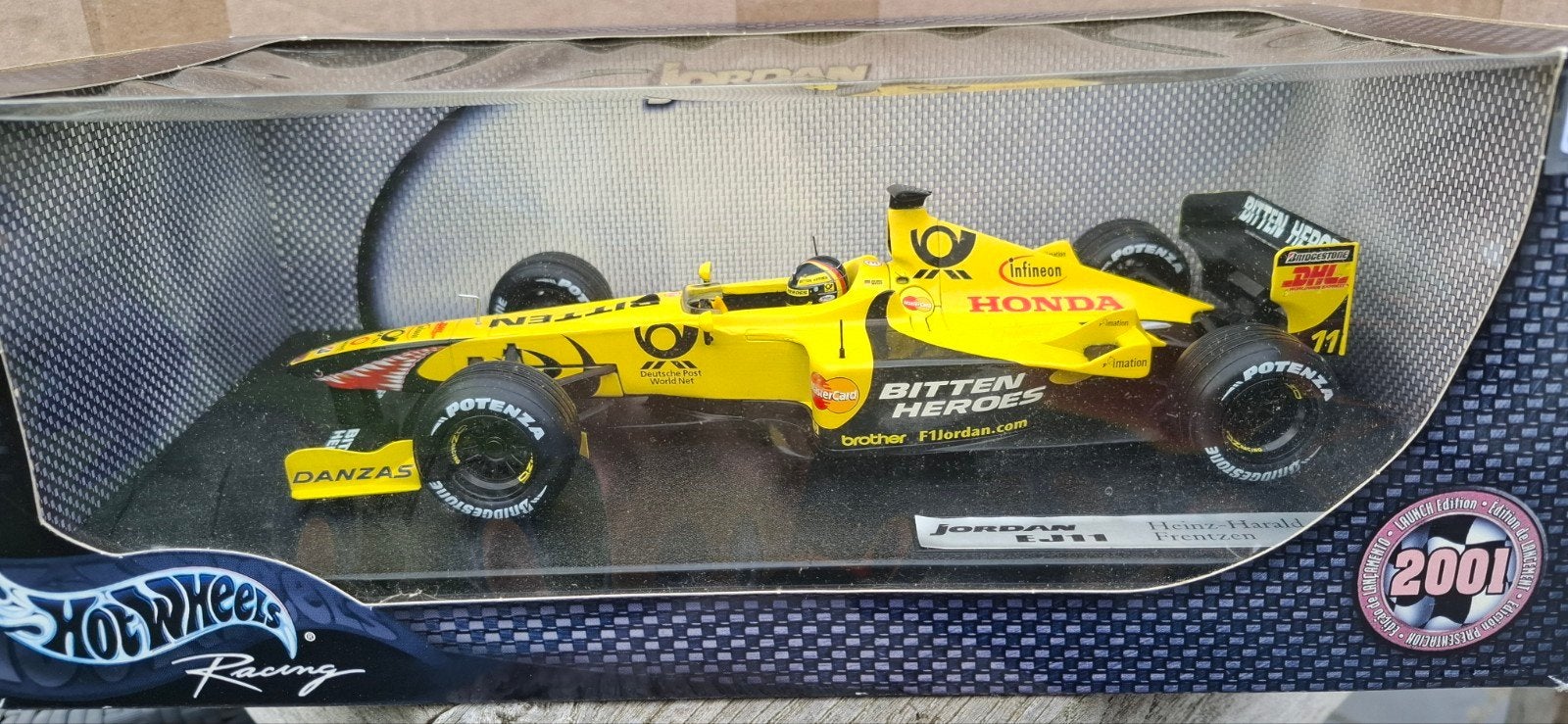 1/18 Hot Wheels Jordan Honda EJ11 #11 H.-H  Frentzen    2001, Hobby en Vrije tijd, Ophalen of Verzenden, Zo goed als nieuw, Auto