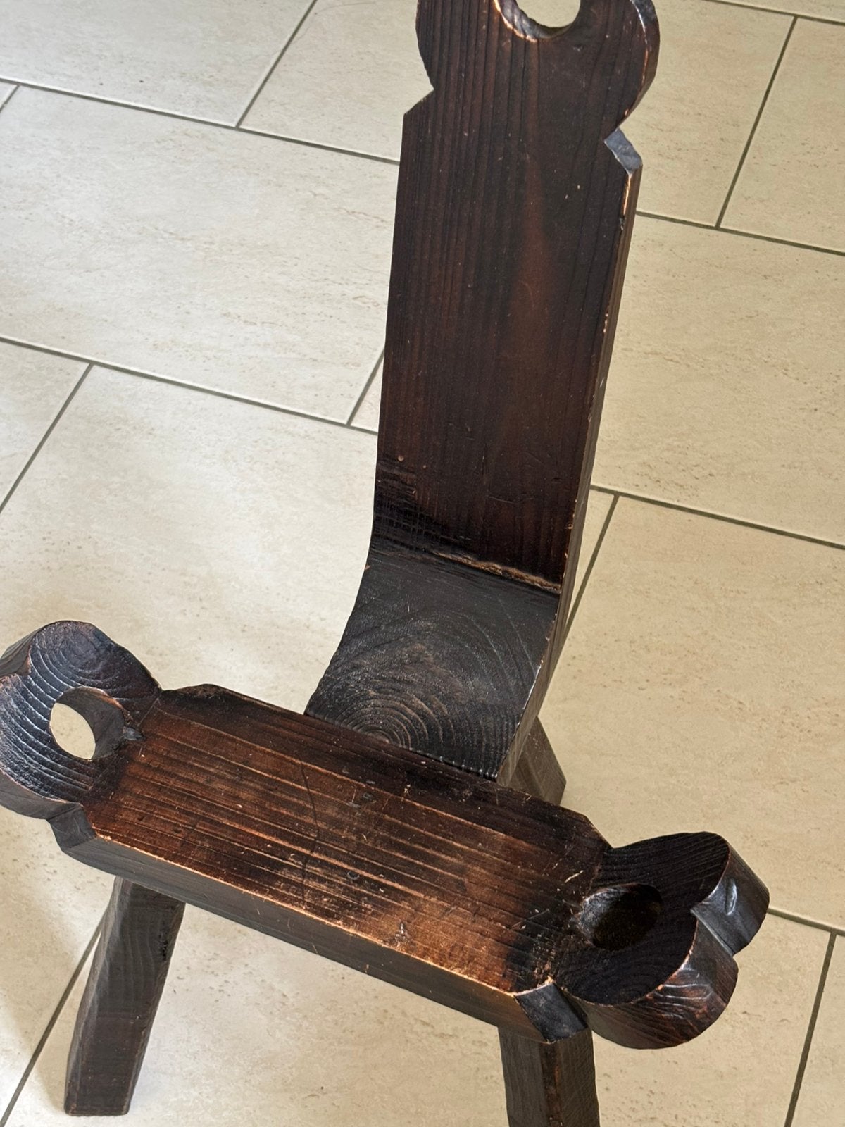 Vintage Spanish birthing chair, Kinderen en Baby's, Ophalen, Zo goed als nieuw, Stoel
