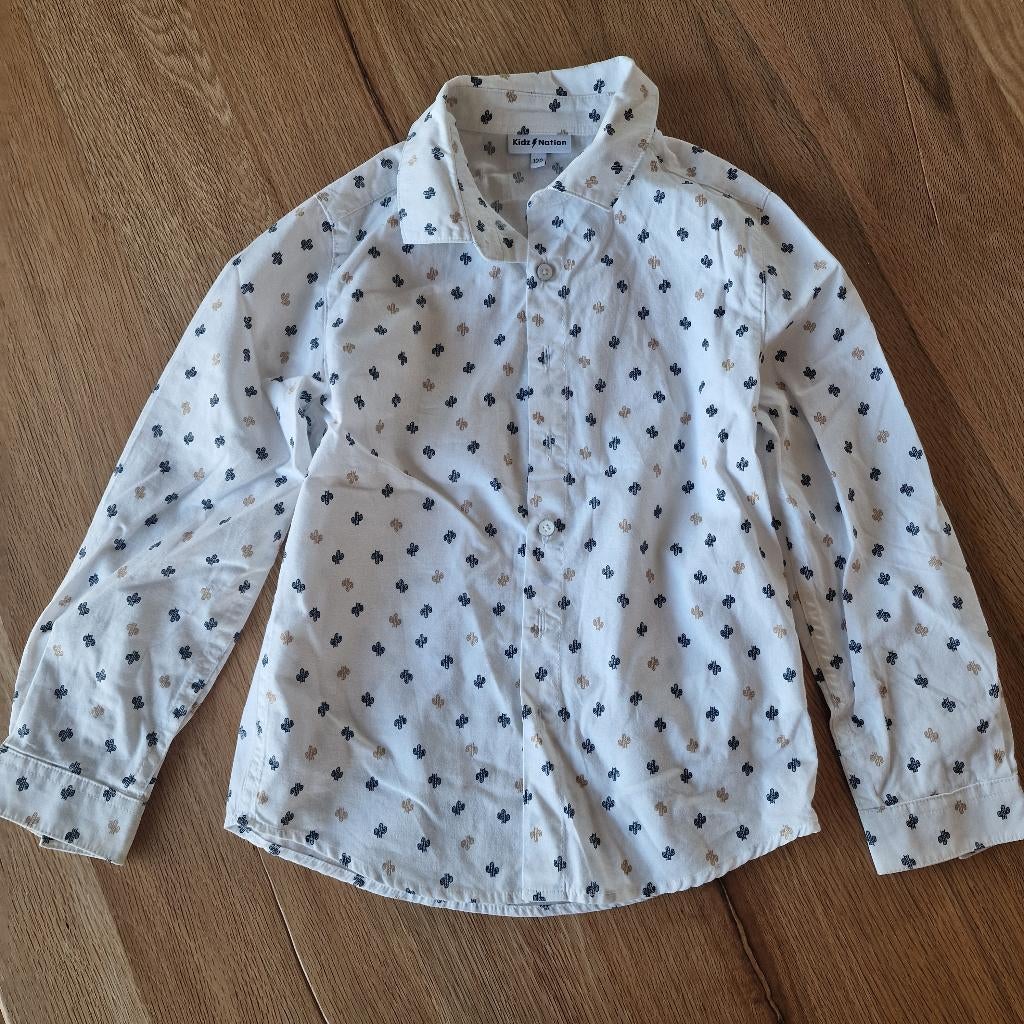Hemd Cactus JBC 122, Kinderen en Baby's, Kinderkleding | Maat 122, Overhemd of Blouse, Ophalen of Verzenden, Zo goed als nieuw