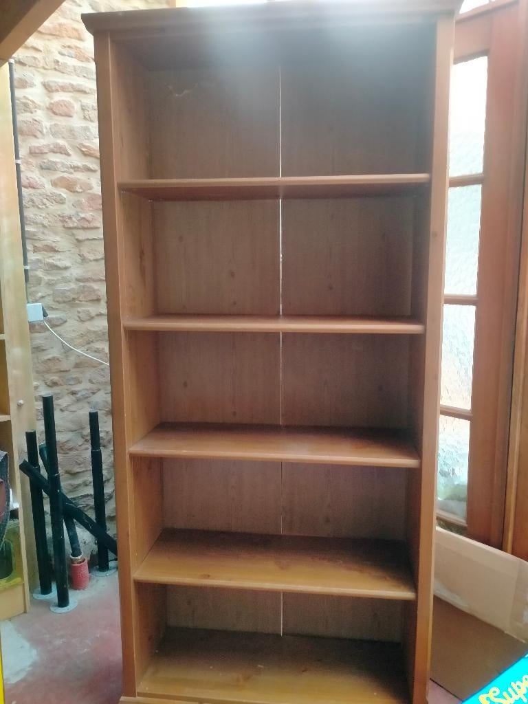 Bibliothèque hemnes Ikea pin massif, 25 à 50 cm, Avec tablette(s), Utilisé, 50 à 100 cm