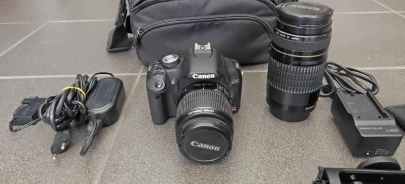 Canon Eos 500 rebel ti  + toebehoren ideaal voor streaming, Ophalen, Gebruikt, Spiegelreflex, Canon