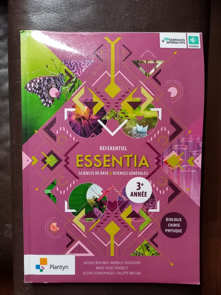 Référentiel Essentia Sciences 3e - éd. Plantyn, Plantyn, Biologie, Comme neuf, Enlèvement