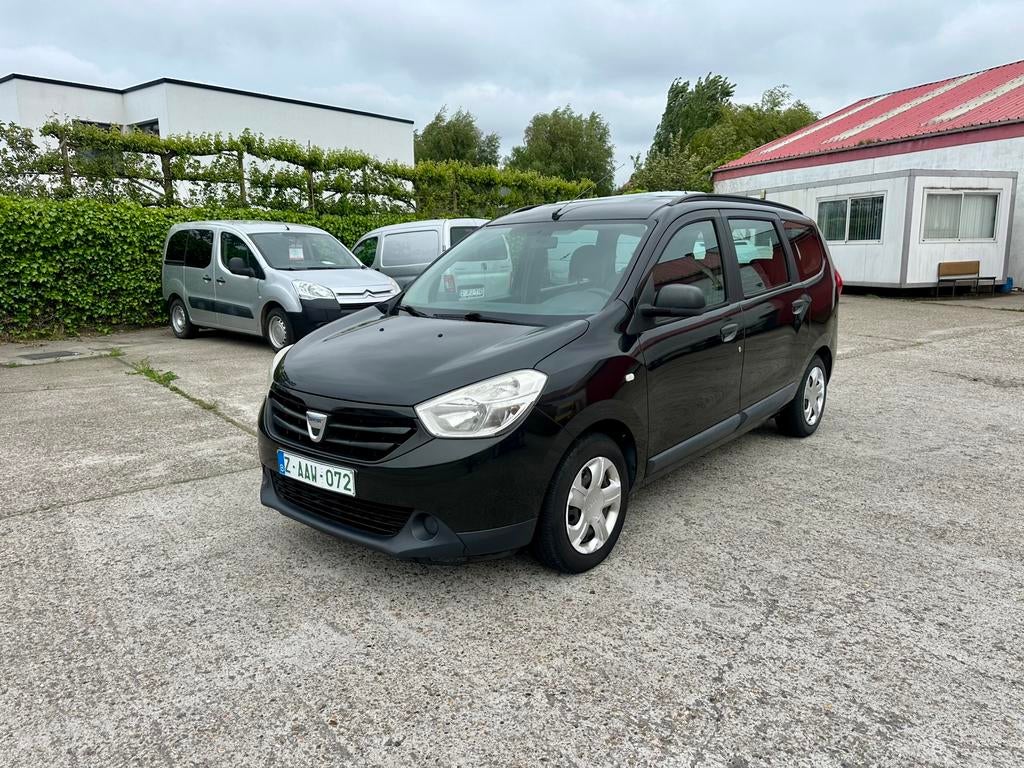 Dacia Lodgy 1.5dci 7 Zitplaatsen 77.000 km, Auto's, Dacia, Zwart, 4 cilinders, 5 deurs, 78 kW