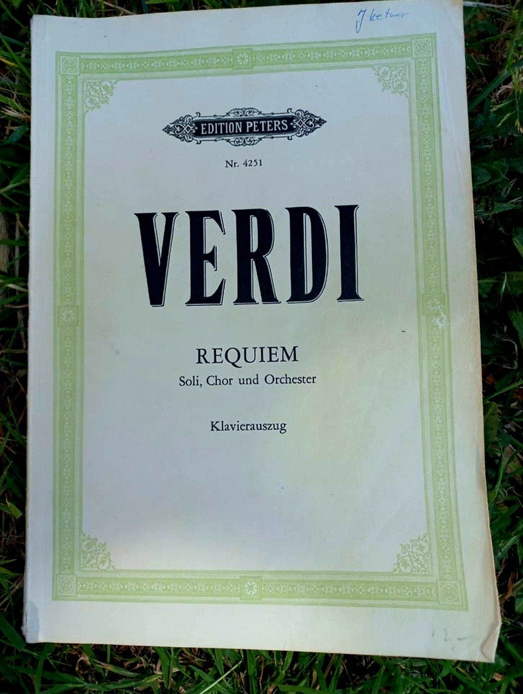 Requiem de Verdi - Solos, chœur et orchestre (vocabulaire po, Chœur, Enlèvement ou Envoi, Utilisé, Classique