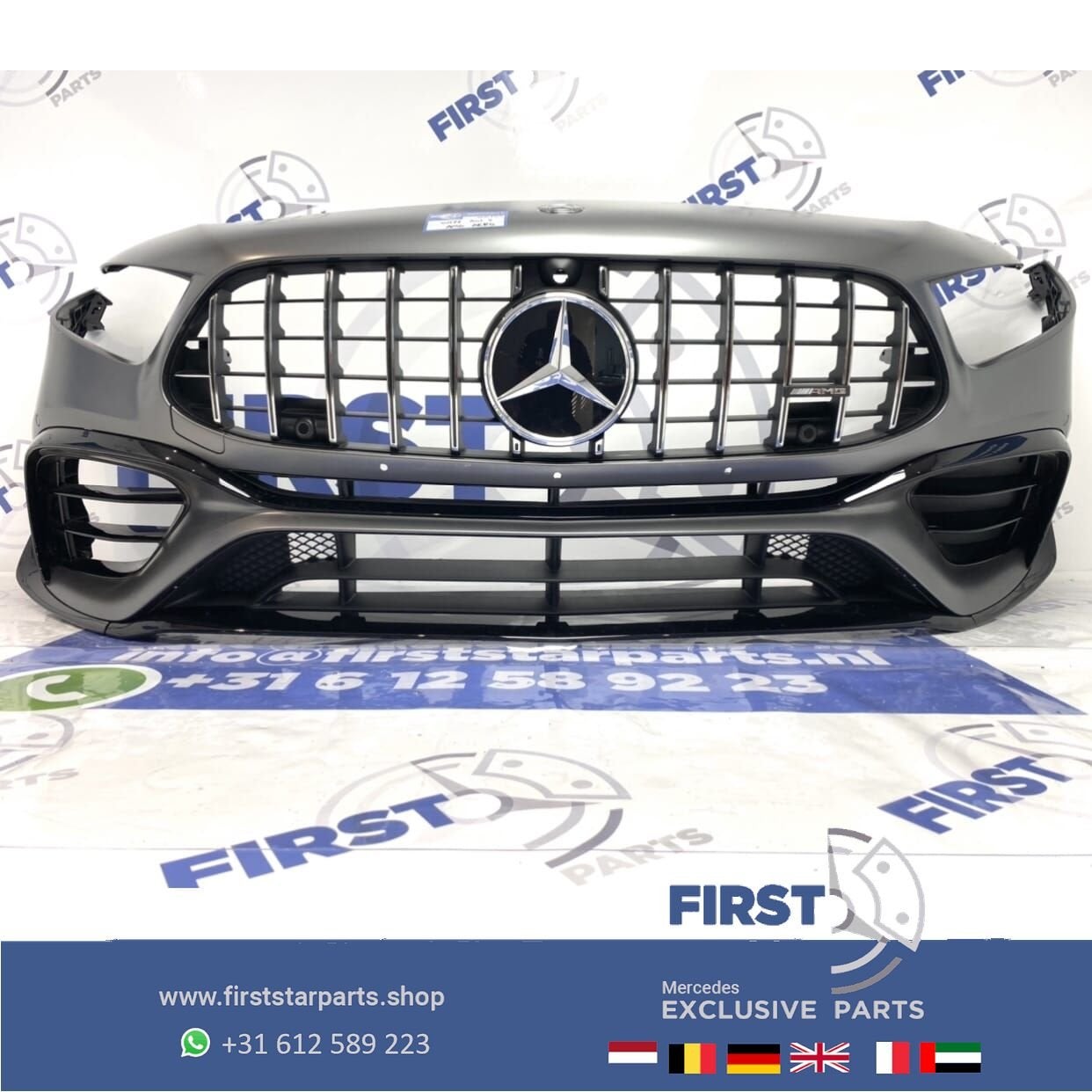 W177 A KLASSE 45 AMG PERFORMANCE VOORBUMPER COMPLEET A45 AER, Gebruikt, -, Voor, Ophalen of Verzenden