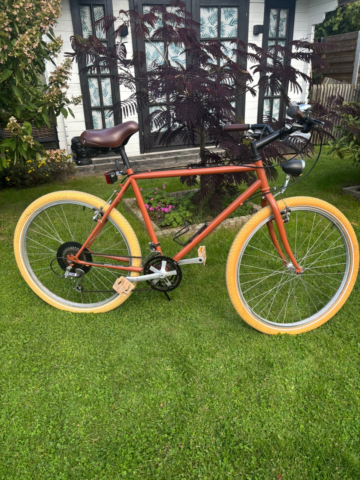 Mooie gemaakte retro fiets van een MTB, Ophalen, Zo goed als nieuw