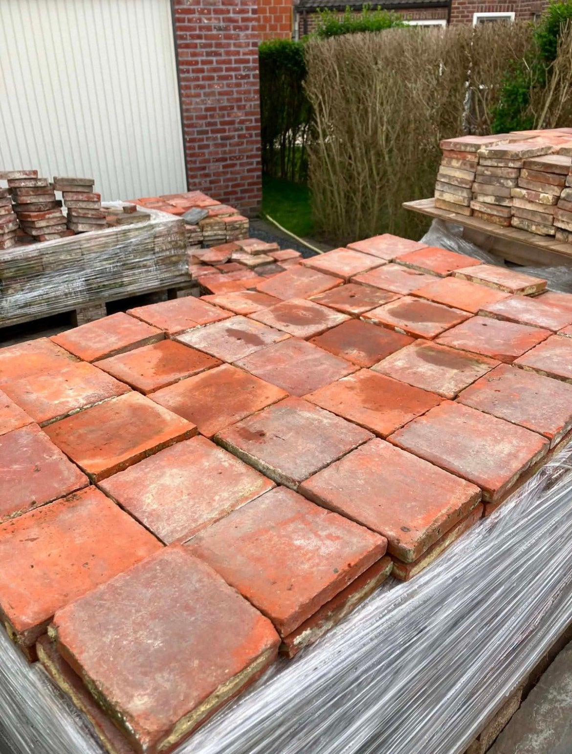 Terracotta tegels, Ophalen, Gebruikt, Vloertegels