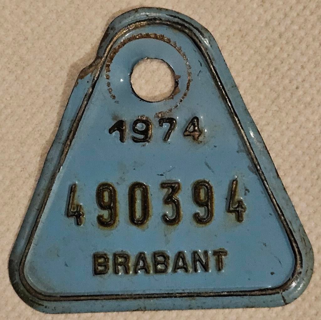 Brabant 1974 fietstaksplaat 490394
Dit is een vi, Ophalen of Verzenden