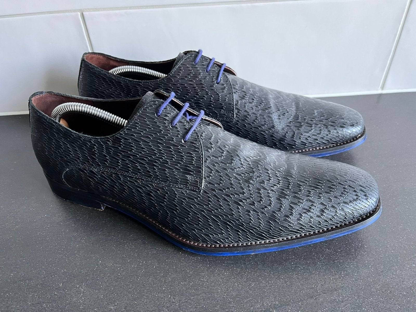 Floris van Bommel herenschoenen maat 11 / 46 H, Enlèvement ou Envoi, Autres couleurs, Chaussures à lacets, Comme neuf