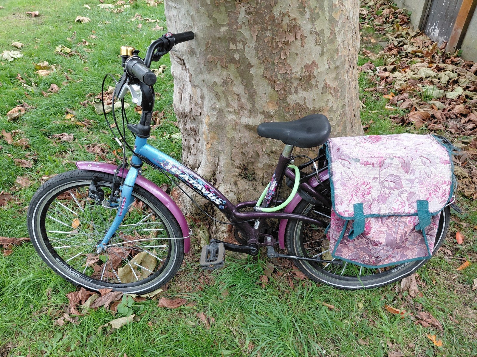 Meisjesfiets Batavus Gabana, framemaat 38, paars/blauw, Vélos & Vélomoteurs, Vitesses, Frein sur jante, Femmes, Batavus
