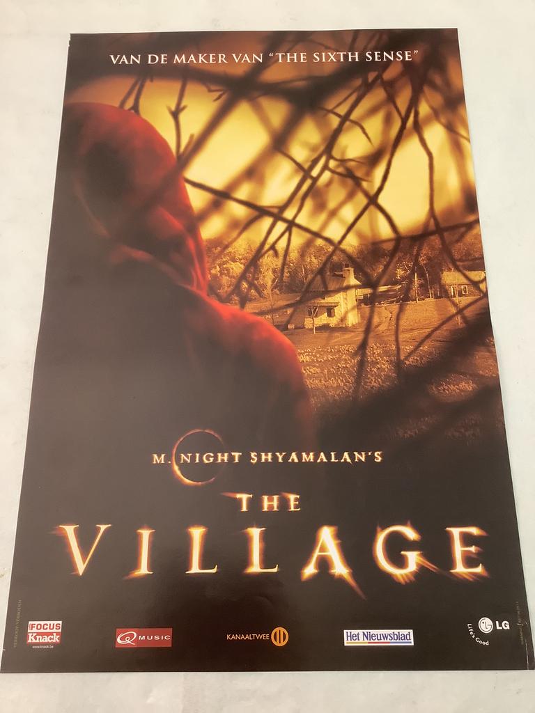 Affiche du film THE VILLAGE 40-60 cm, Collections, Posters & Affiches, Enlèvement ou Envoi, Comme neuf