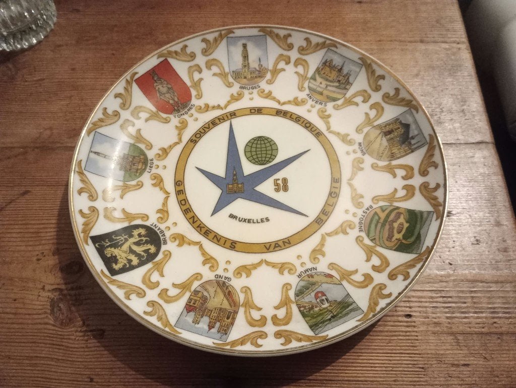 Petite assiette souvenir de l'Expo 58 Bruxelles, Enlèvement ou Envoi, Autres types