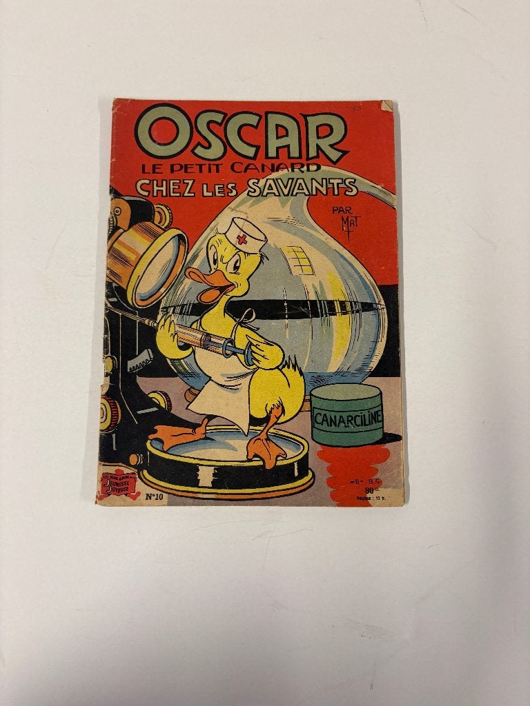 Oscar le petit canard chez les savants album numéro 10, Enlèvement ou Envoi