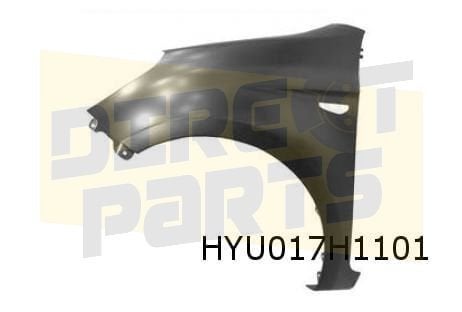 Hyundai	i20 1/09-6/12 voorscherm Links (met gat voor zijknip, Auto-onderdelen, -, Verzenden, -, Nieuw