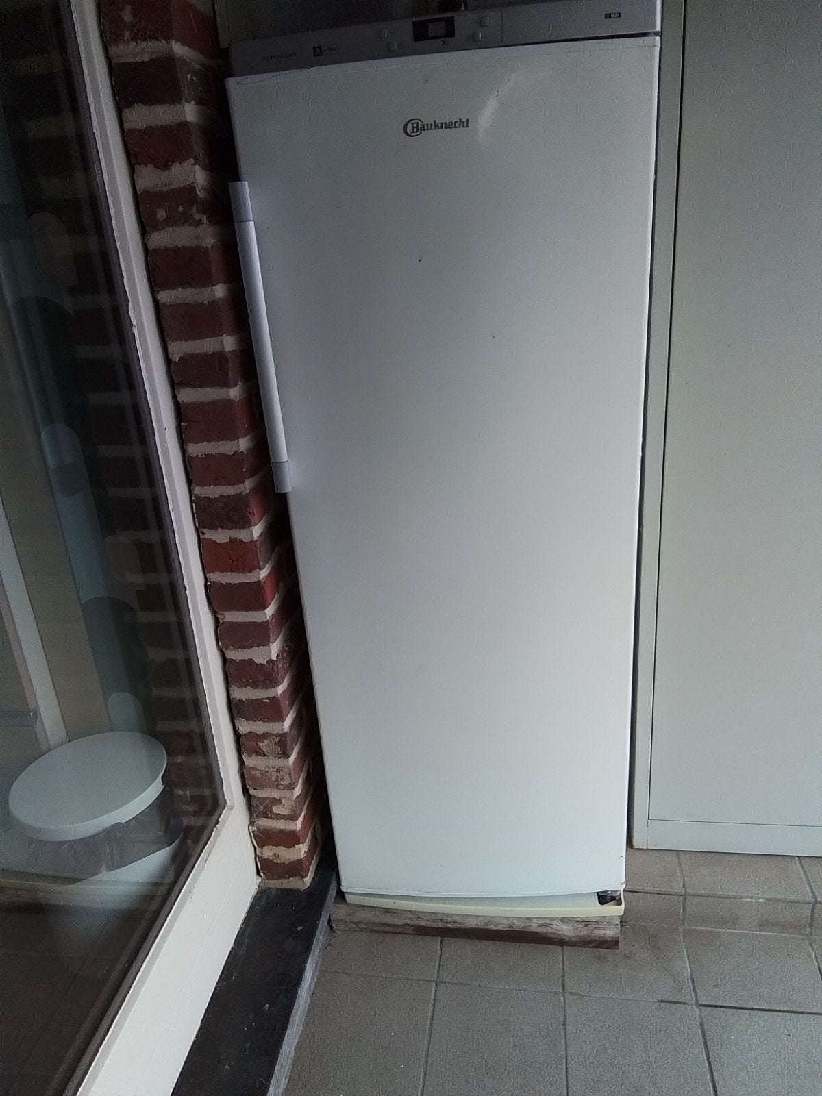 bauknecht no frost diepvries weg wegens overlijden, Congélateur, Comme neuf, 60 à 90 cm, Autoportant