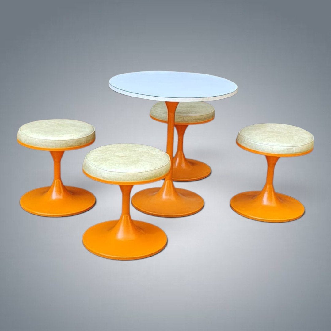 Table et tabourets Space Age 1960's, Enlèvement