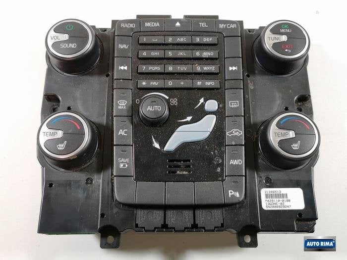 Panneau de commandes chauffage d'un Volvo V60, -, 3 mois de garantie, -, -