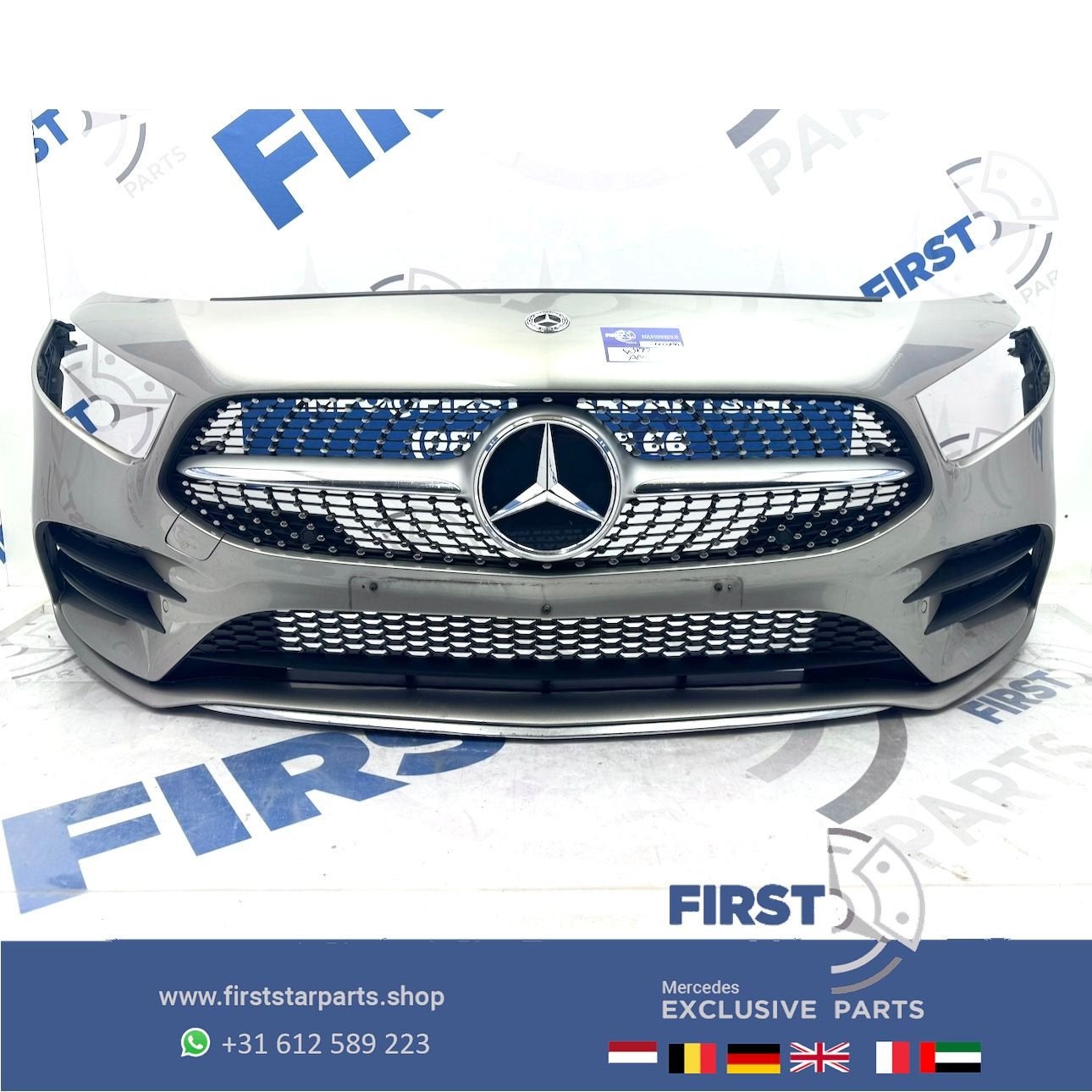 W177 BUMPER AMG LINE VOORBUMPER A KLASSE 2022 35 ZWART WIT G