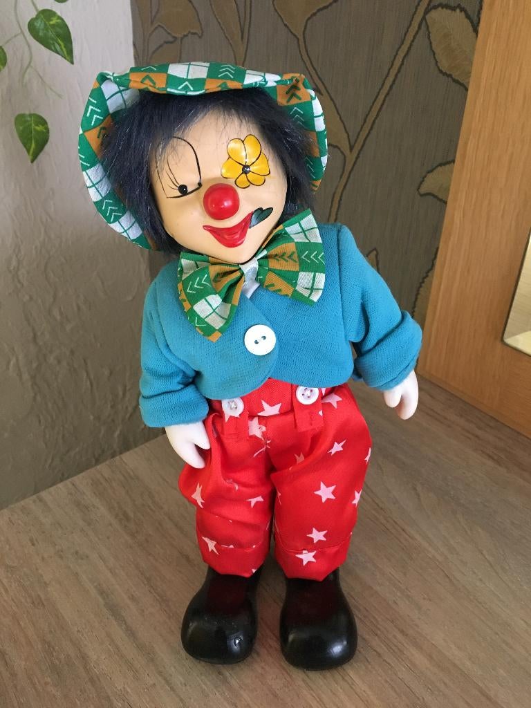 Vintage muzikale porseleinen clownpop, Ophalen, Zo goed als nieuw, Pop
