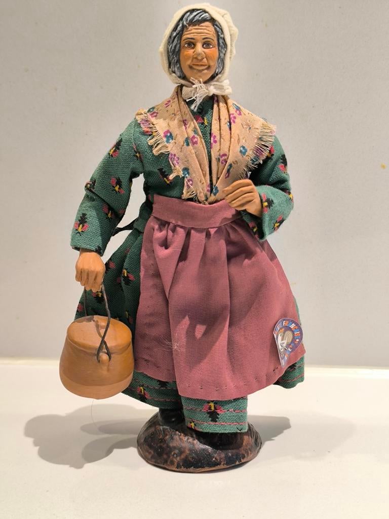 Santon beeldje, terracotta, Antiek en Kunst, Ophalen of Verzenden