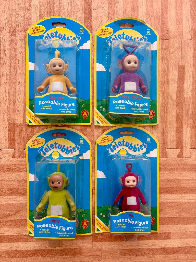 Teletubbies VINTAGE 1996 set van 4 popjes (4 kleuren), Ophalen of Verzenden, Nieuw