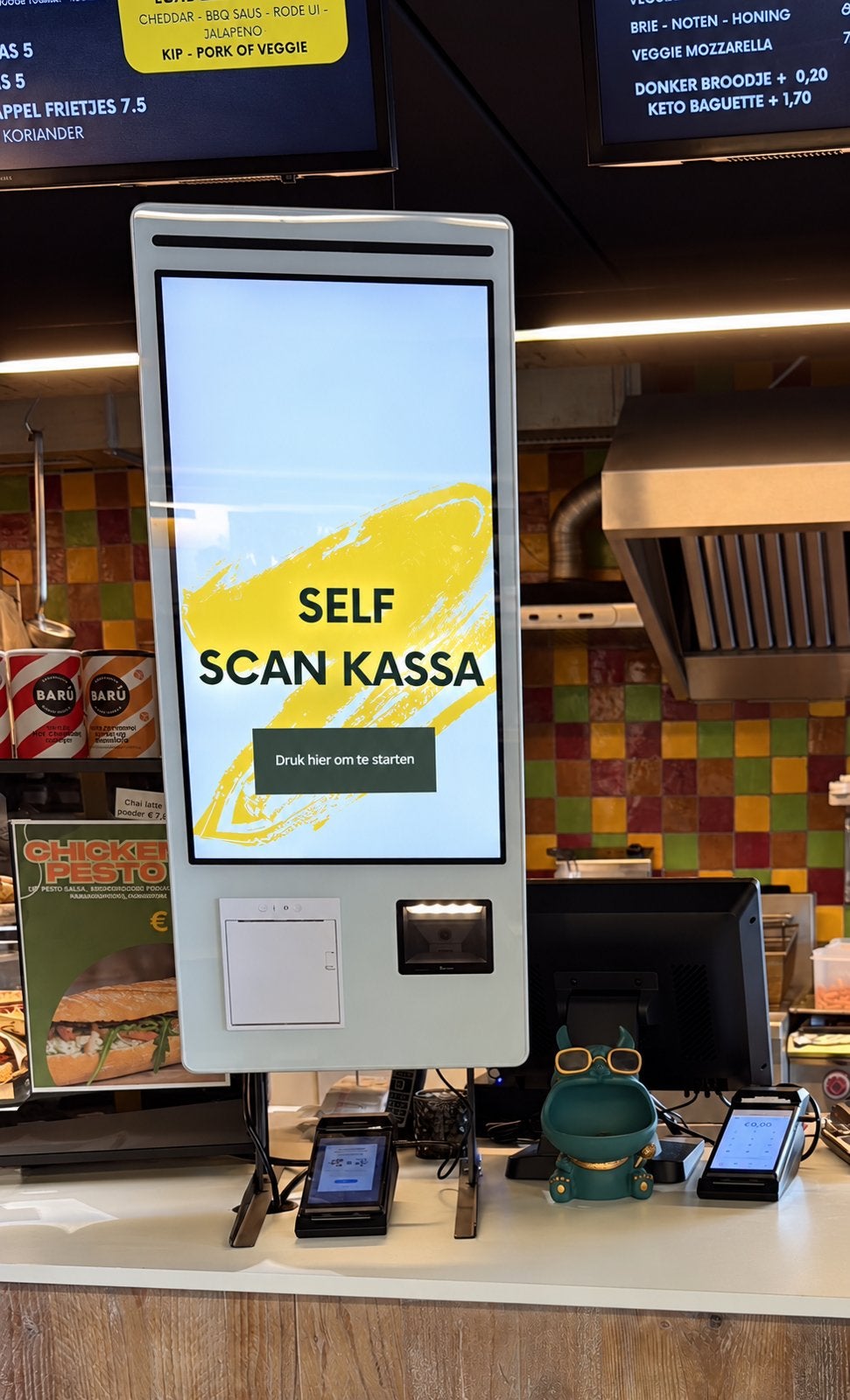Zelfscan kassa, Zakelijke goederen, Ophalen