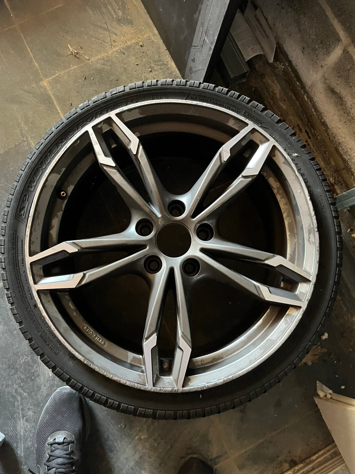 4 Jantes ‘19´ 2 pneus bmw modele M3, Ophalen, 19 inch, Band(en)