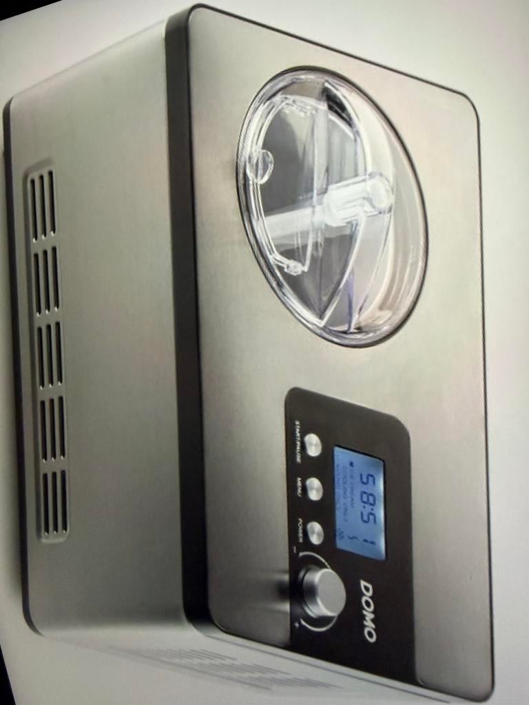 DOMO DO9207I IJsmachine zelf vriezend, Elektronische apparatuur, Ophalen, Zo goed als nieuw, Zelfvriezend