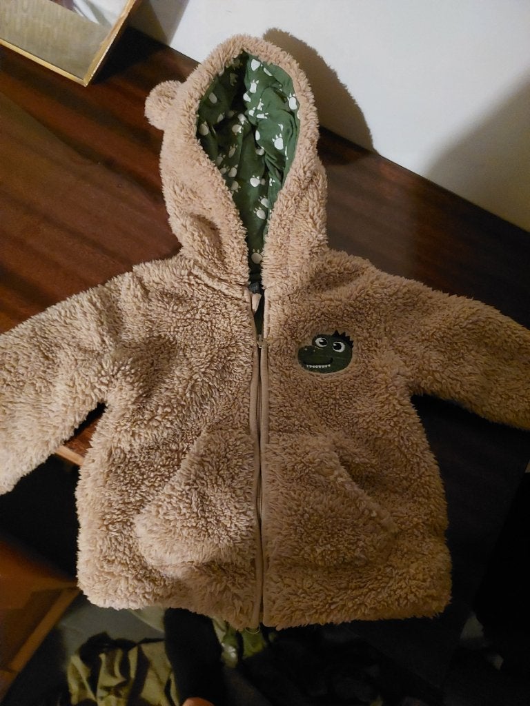 Teddy jas maat 56, Kinderen en Baby's, Ophalen, Zo goed als nieuw, Jongetje, Jasje