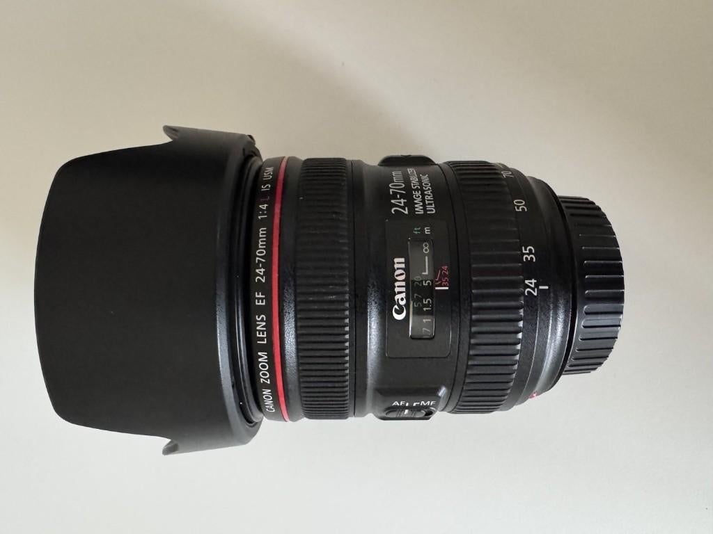 Canon EF 24-70mm f/4L IS USM — Sans stabilisation, Enlèvement, Utilisé, Lentille standard, Zoom
