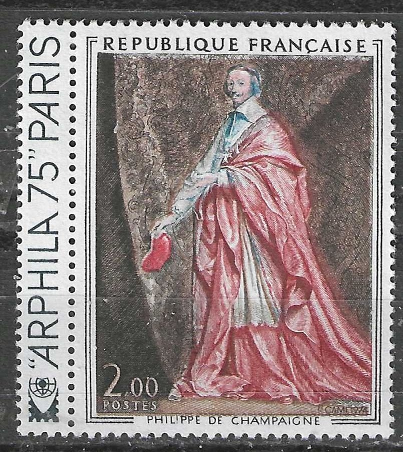France 1973/1974 - Yvert 1766 - Œuvres d'art (PDF), Envoi, Non oblitéré