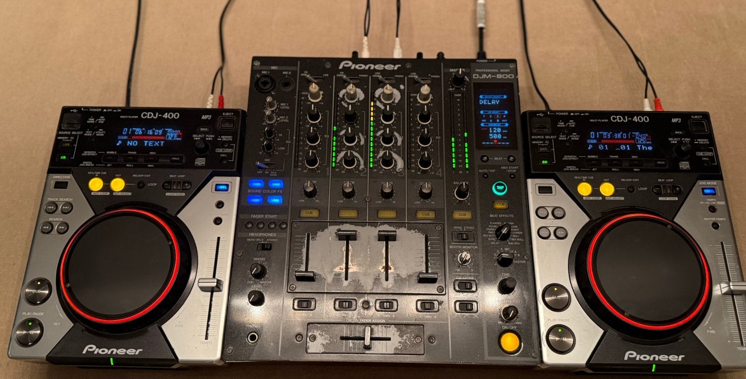 2x CDJ 400 1x DJM 800 DJ set, Musique & Instruments, Enlèvement ou Envoi, Utilisé, Pioneer