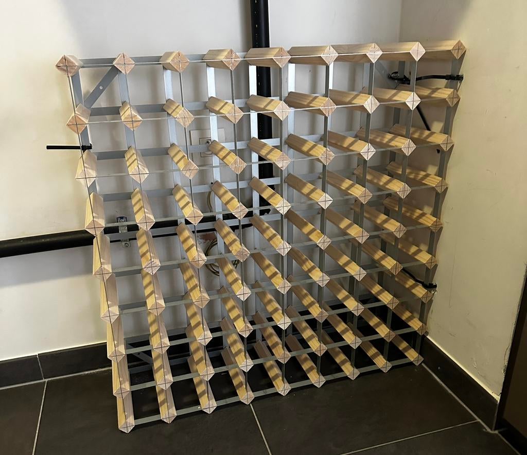 Wijnrek nieuw, Huis en Inrichting, Woonaccessoires | Wijnrekken, Ophalen, Nieuw, 25 flessen of meer, Metaal