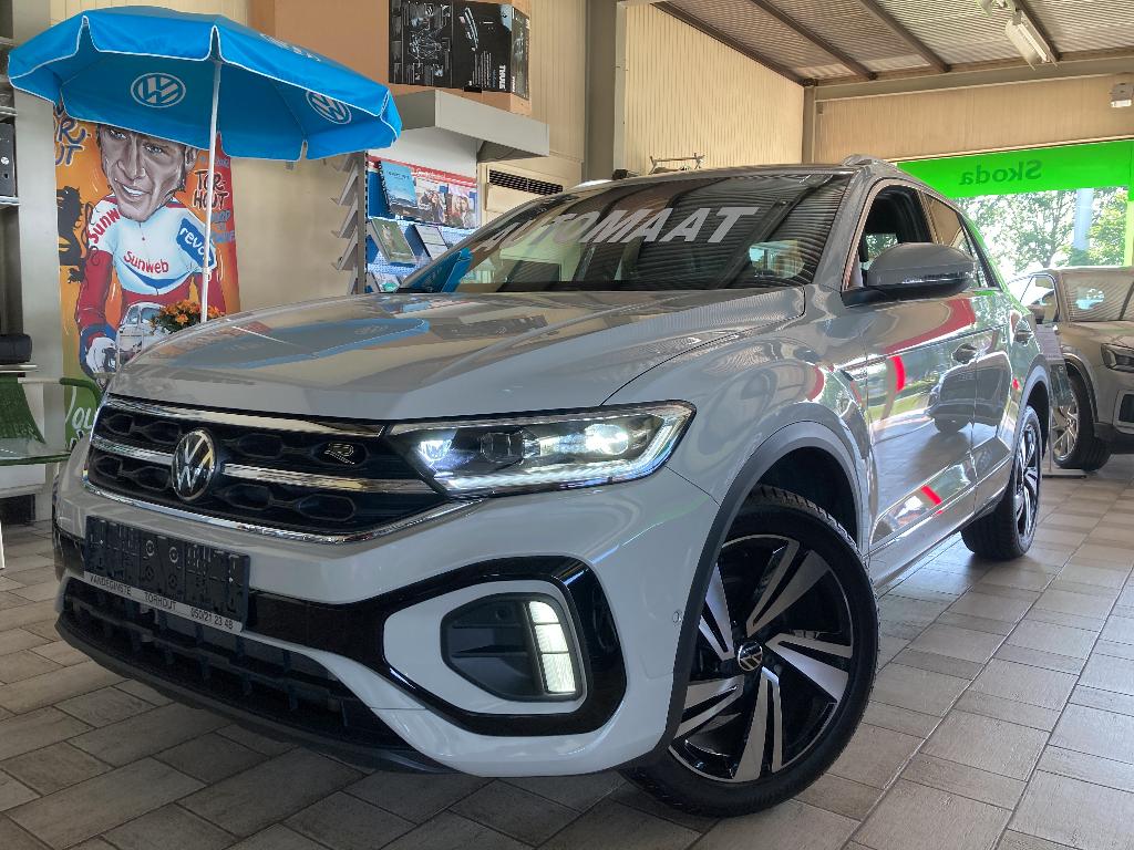 T-Roc 150tsi -AUTOMAAT -AC -App -Leder/Stof- R-LINE -ACC-Cam, Auto's, 1498 cc, 4 cilinders, Leder en Stof, 5 zetels