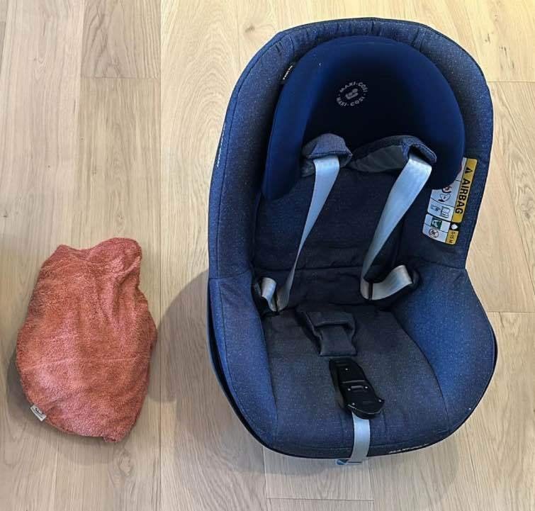 Autostoel Maxi Cosi inclusief hoes, Comme neuf, Protection latérale, Enlèvement, Isofix