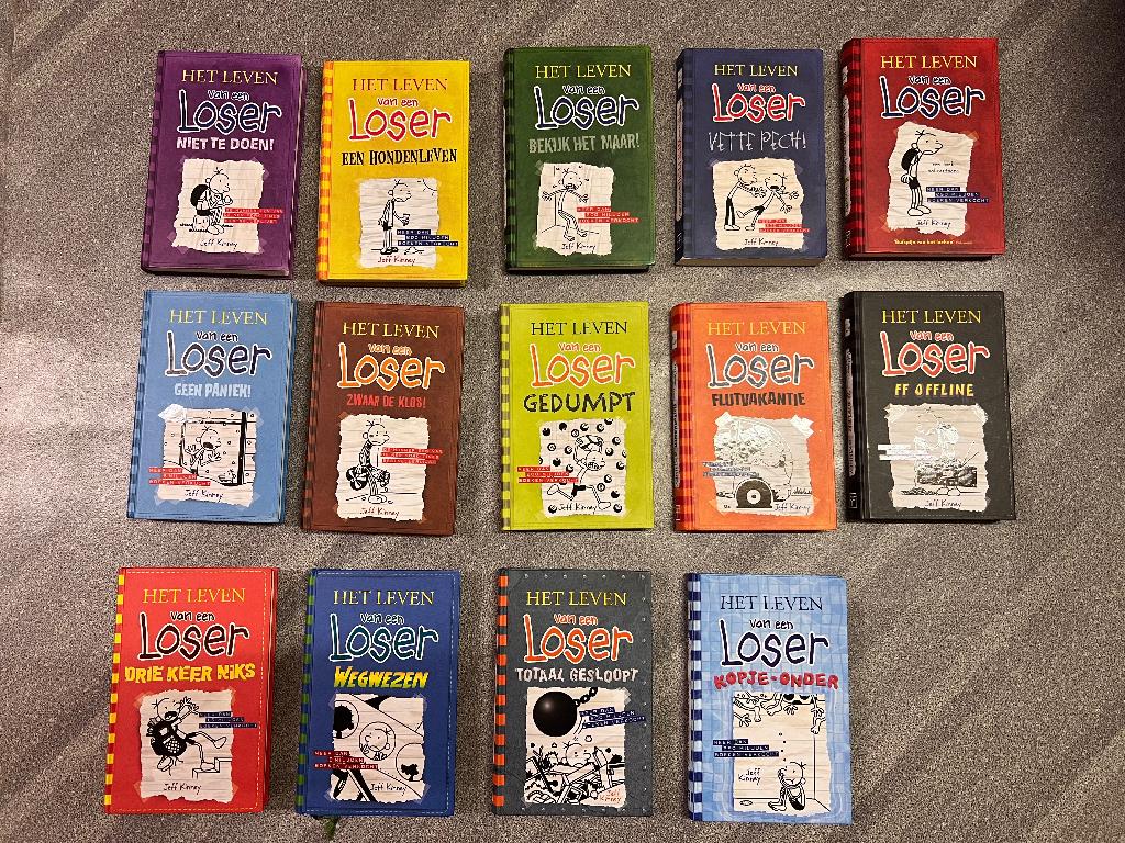 Het leven van een loser boeken (hardcover), Jeff Kinney, Moppen, Ophalen of Verzenden, Zo goed als nieuw