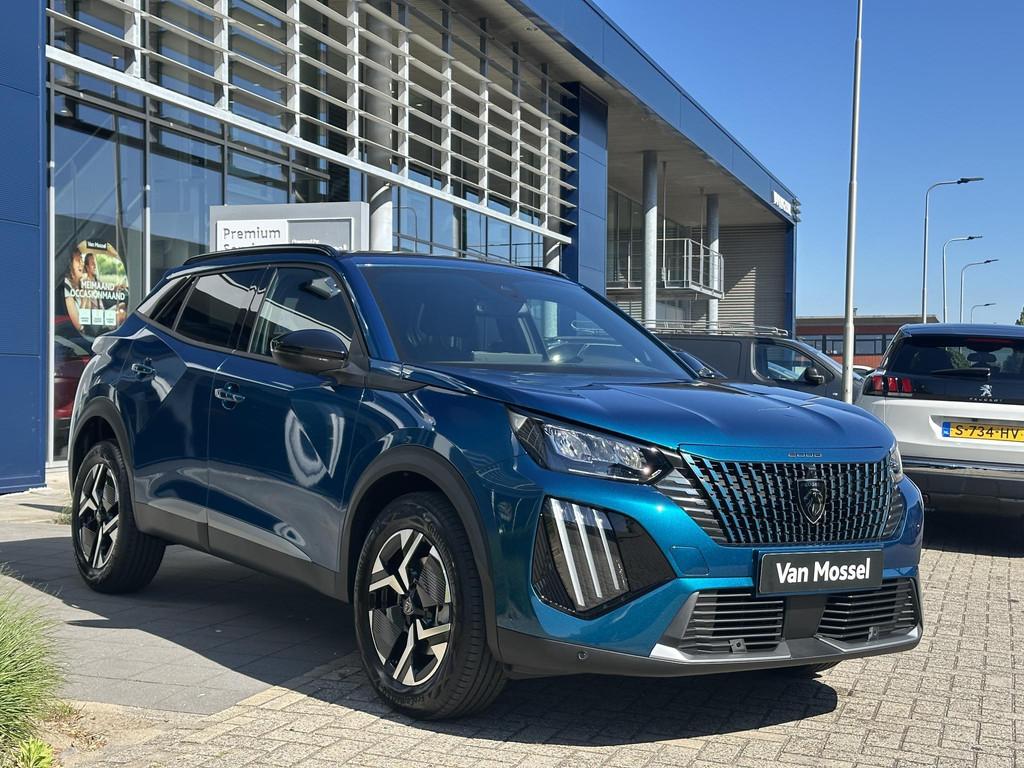 Peugeot 2008 1.2 HYBRID 136 e-DSC6 Allure, Auto's, Peugeot, Stof, Gebruikt, Zwart, 5 zetels